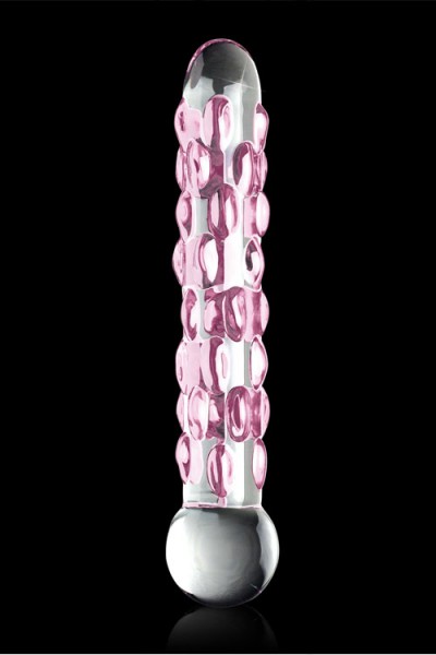 Pipedream Textured Handcrafted Glass 5.6" Massager