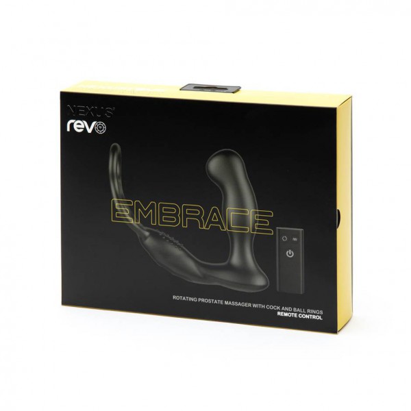 Nexus Revo Embrace Remote Control Rotating Double Cock Ring Prostate Massager