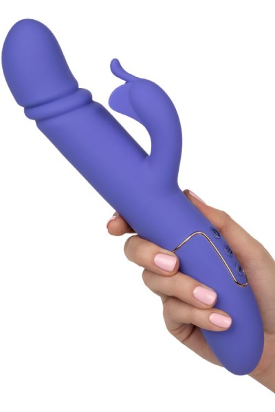 California Exotic Shameless Seducer Thrusting 10" Silicone Rabbit Vibrator