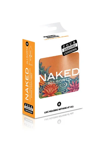 Four Seasons Naked Allsorts Condoms (6 pack) — image 2 of 2