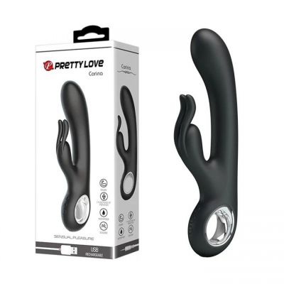 Pretty Love Carina Rabbit Vibrator Black