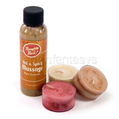Sensual hot massage kit