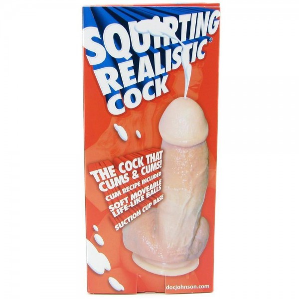 Squirting Realistic Cock With Splooge Juice