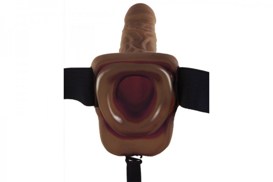 Fetish Fantasy 9 inch Realistic Hollow Strap On with Balls