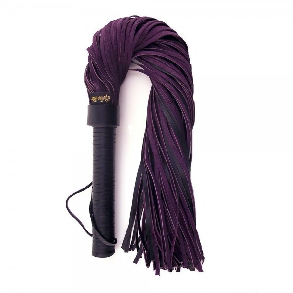 Rouge Fifty Times Hotter Purple Suede Flogger
