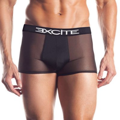Mesh boxer with logo waistband
