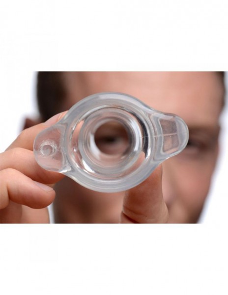 XR Brands Master Series Clear Hollow Anal Plug — image 9 of 12