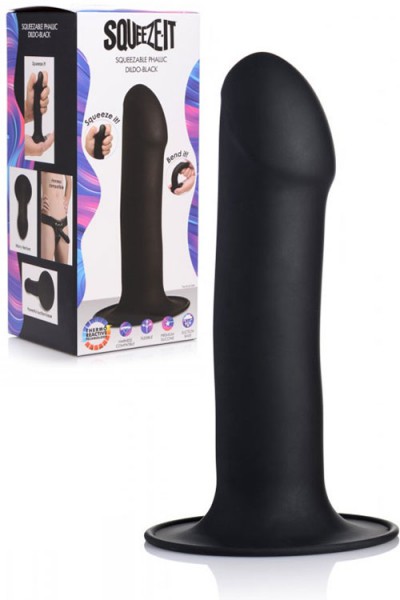 Squeeze-It Squeezable Silicone 6.75" Dildo