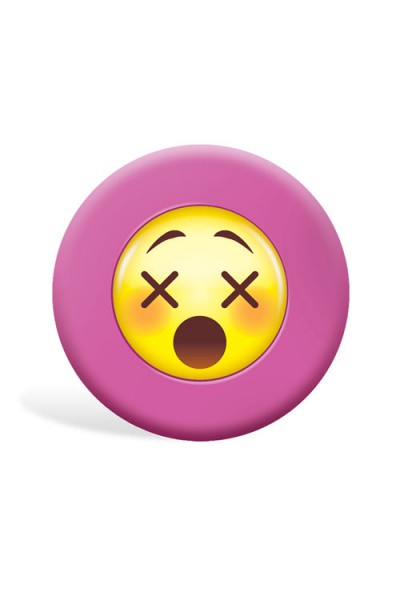 nsnovelties Emoji 3.4" Cross-Eyed Face Silicone Butt Plug