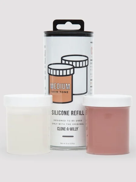 Clone-A-Willy Medium Skin Tone Silicone Refill — image 3 of 3
