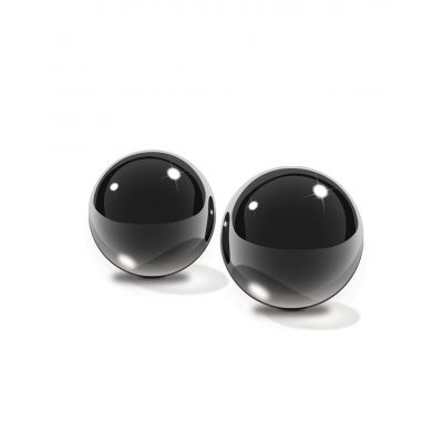 Fetish Fantasy Black Glass Ben Wa Balls Medium
