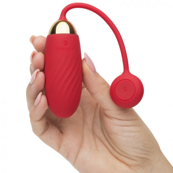 Svakom Ella Ribbed Silicone Bullet with App