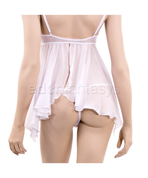 Pretty in pink babydoll and thong