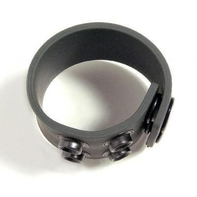Boneyard 1 5inch Silicone Ball Strap 3 Snap Grey