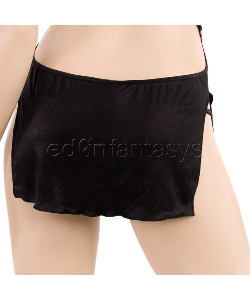 Black dress and panty set