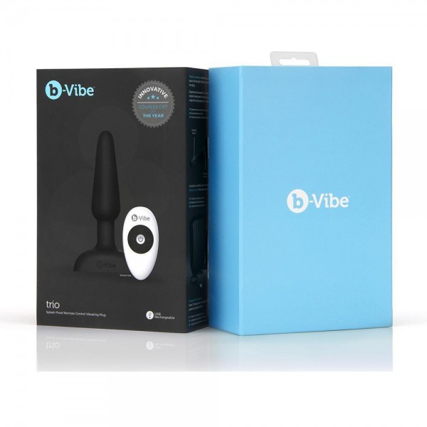 B Vibe Remote Trio Butt Plug with 3 Motors