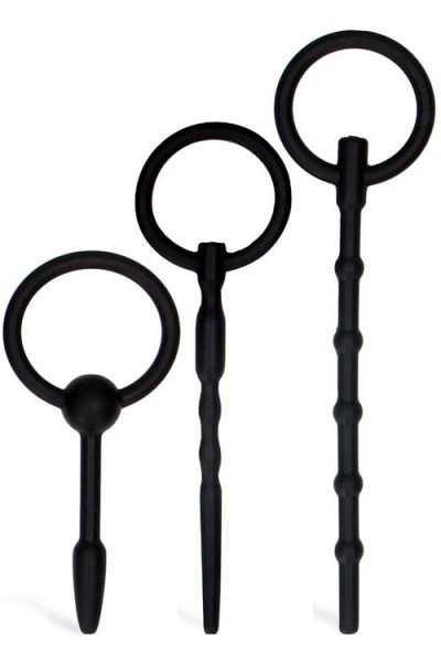 OUCH! Urethral Sounding Silicone Plugs (3 Pce Set)