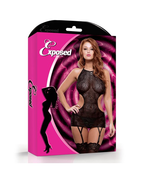 Exposed halter dress and g-string set — image 7 of 7