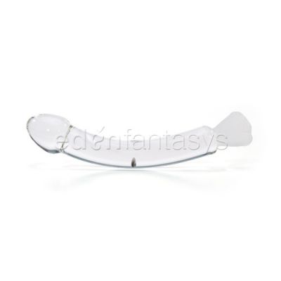 Crystal rose curved G spot dildo