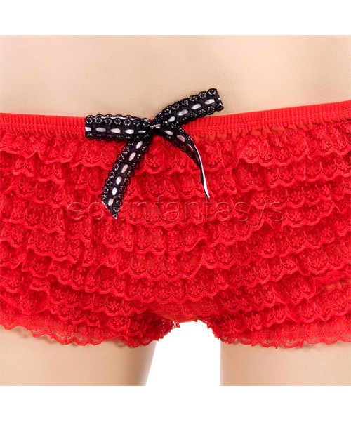 Garter ruffle panty