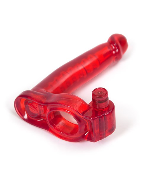 Double penetrator cock ring