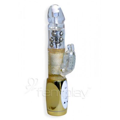 Platinum Impulse i7 Butterfly Vibrator Gold