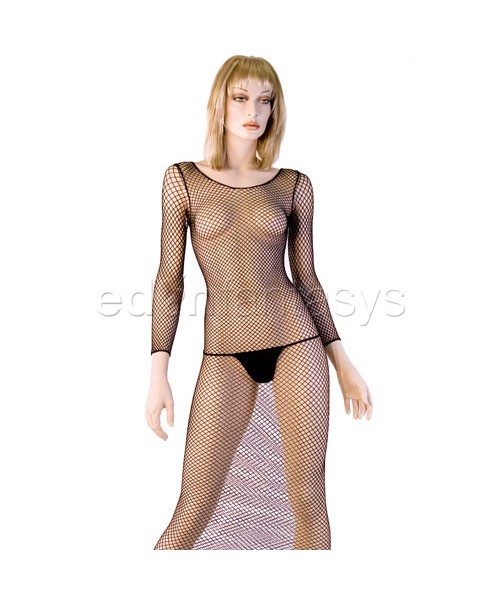 Long industrial net dress
