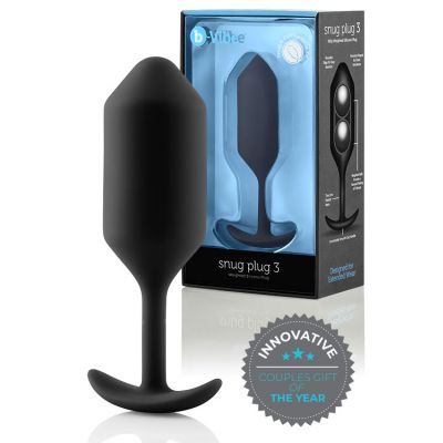 B Vibe Weighted Silicone 4 7 Snug Butt Plug 3 180g