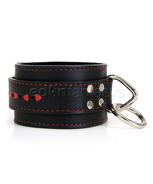 Hearts leather ankle restraints