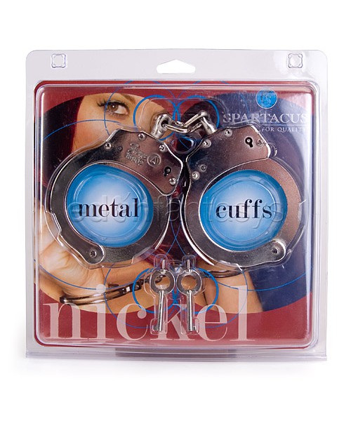 Double locking nickel handcuffs