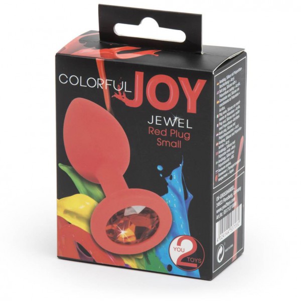 Colorful Joy Jewelled Small Silicone Butt Plug 2.5 Inch — image 4 of 8