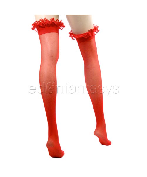 Ruffled stockings