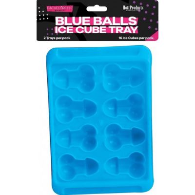 Blue Balls Penis Balls Shaped Ice Cube Tray