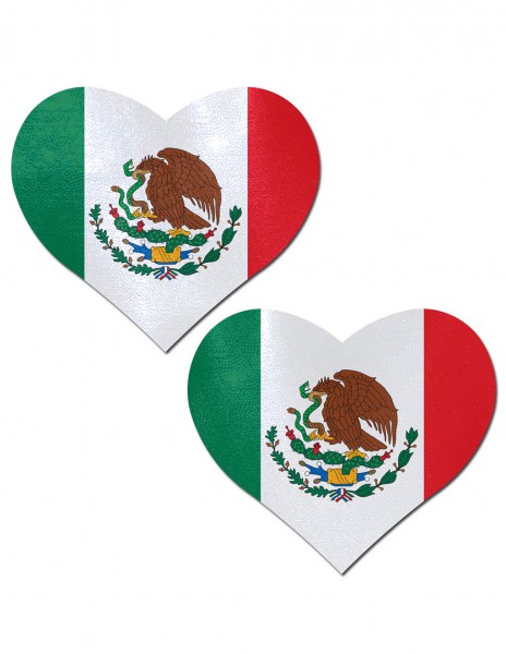 Pastease Mexican Flag Heart Pasties