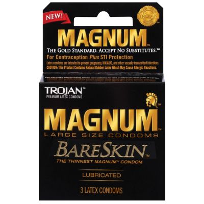 Trojan Magnum Bareskin Condoms Pack Of 3