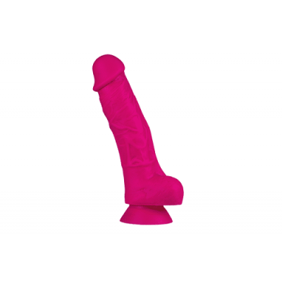 Alive Adam 7 Inch Pink Silicone Realistic Dildo with Suction Base