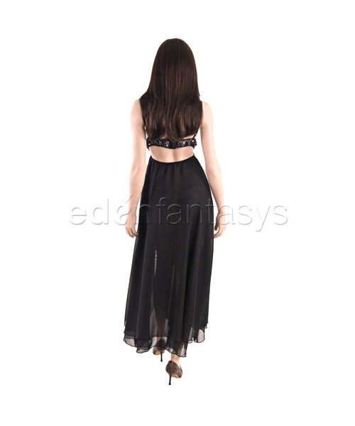 Sequin seduction gown and g-string