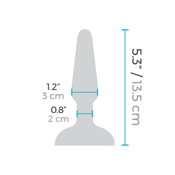 b-vibe Trio Plug Black | 5 Inch Silicone Vibrating Butt Plug for Men