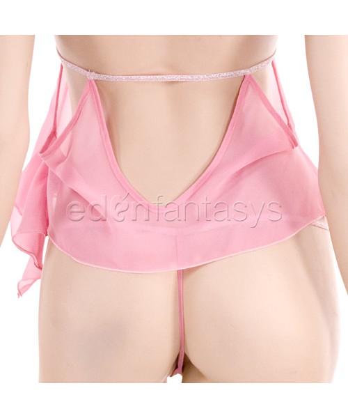 Bejeweled hearts cami and g-string