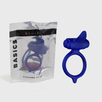 BSwish Bcharmed Basic Vibrating Cock Ring Reflex Blue