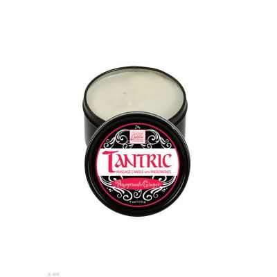 California Exotic Black Pomegranate Ginger Tantric Soy Massage Candle with Pheromones