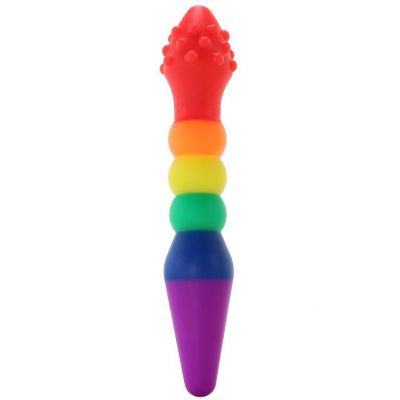 Rainbow Knob Job Dildo