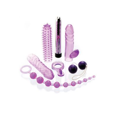 Adam and Eve Complete Lover s Vibrator Kit 7 Pce