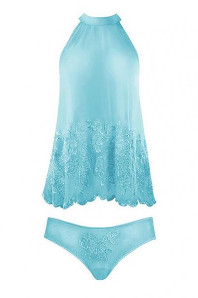 Sheer Halter Cami Lingerie Set | Elsie — image 4 of 5