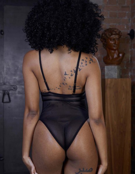 HUSTLER Strappy Mesh Teddy — image 8 of 11