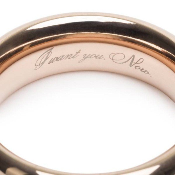 Fifty Shades Freed I Want You Now Steel Love Ring