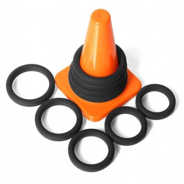Perfect Fit 9 Silicone Cock Ring Play Zone Erection Kit for Men