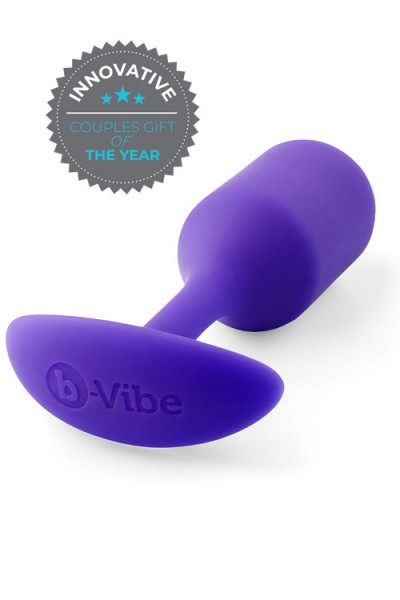 B-Vibe Weighted Silicone 4.3" Snug Butt Plug 2 (114g)