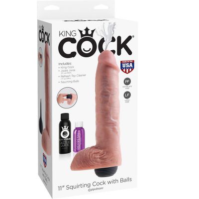 King Cock 11 in Squirting Cock w Balls