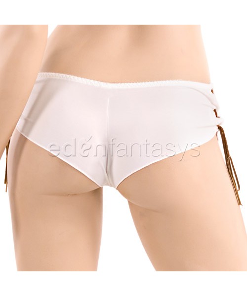 Bra top and tanga shorts